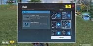 Desired Class can be equipped just before the match